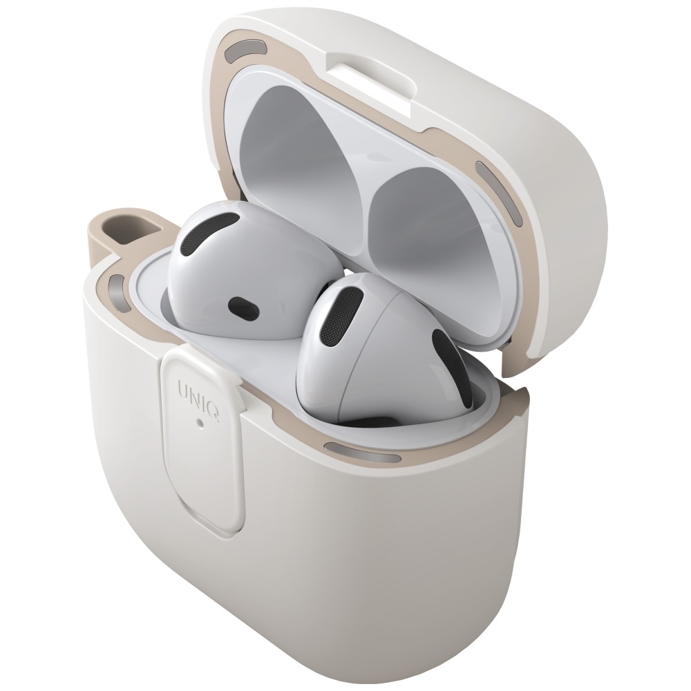 Uniq Clyde Lock Case for AirPods 4 - Beigeeng
