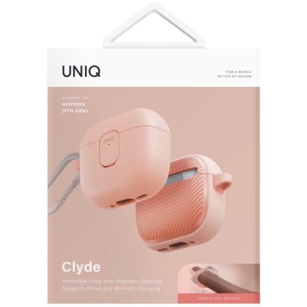 Uniq Clyde Lock Case for AirPods 4 - Pinkeng
