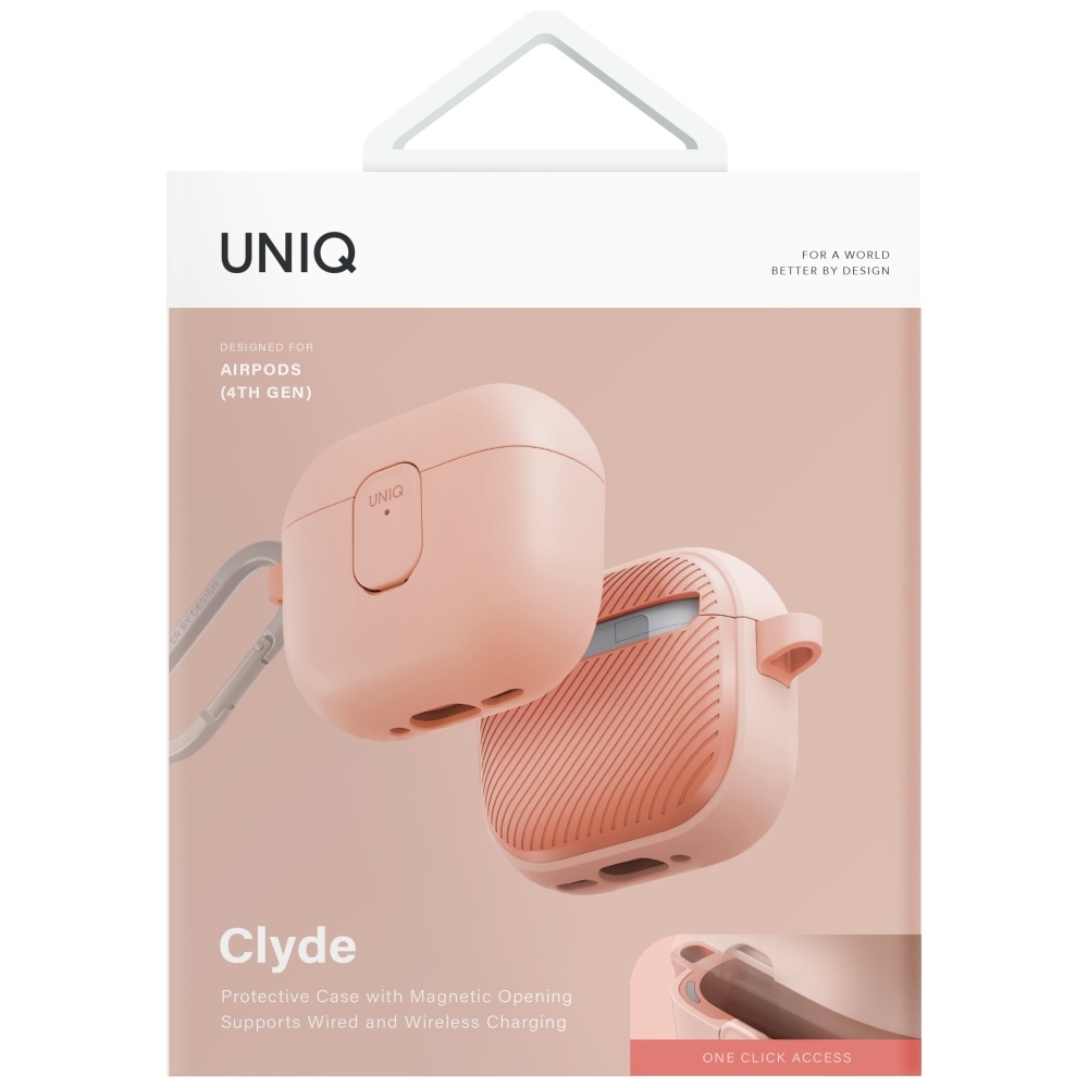 Uniq Clyde Lock Case for AirPods 4 - Pinkeng