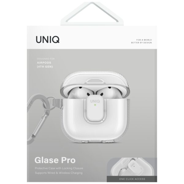 Uniq Glase Pro Case for AirPods 4 - Transparenteng