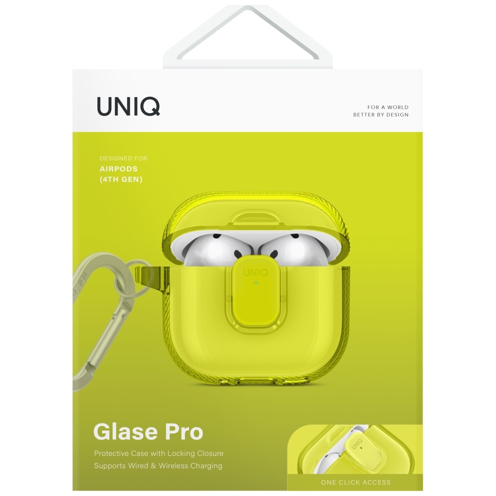 Uniq Glase Pro Case for AirPods 4 - Yelloweng