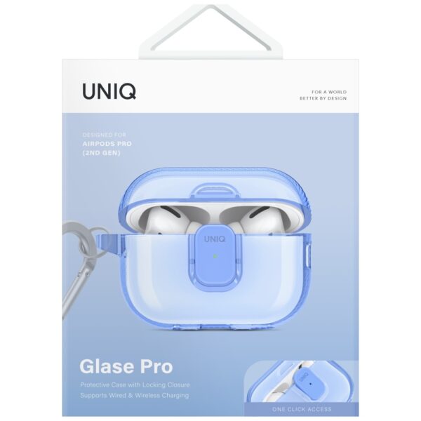 Uniq Glase Pro Case for AirPods Pro 2 - Blueeng
