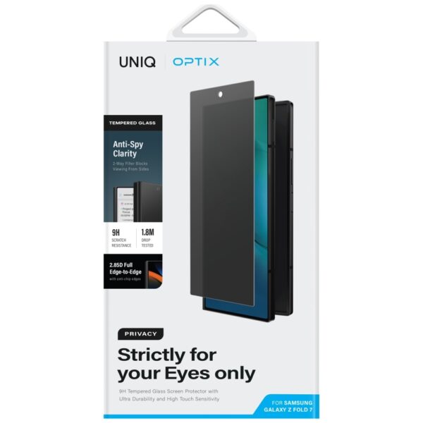 Uniq Optix Privacy tempered glass for Samsung Galaxy Z Fold 7eng