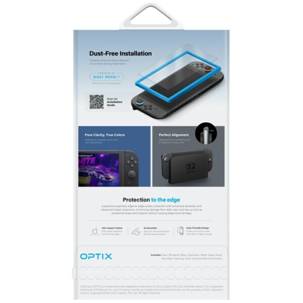 Uniq Optix Matte Glass for Nintendo Switch 2eng