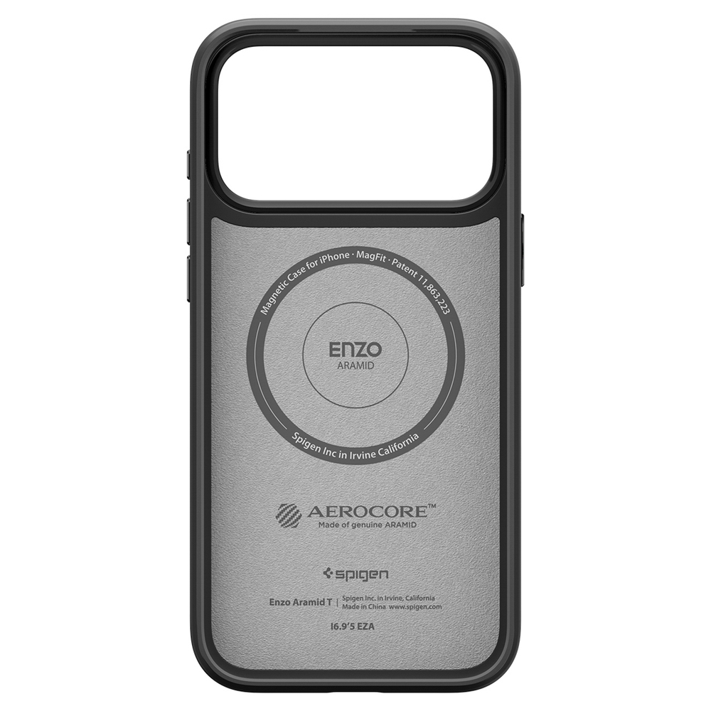 Spigen Enzo Aramid "T" MagSafe case for iPhone 17 Pro - blackeng