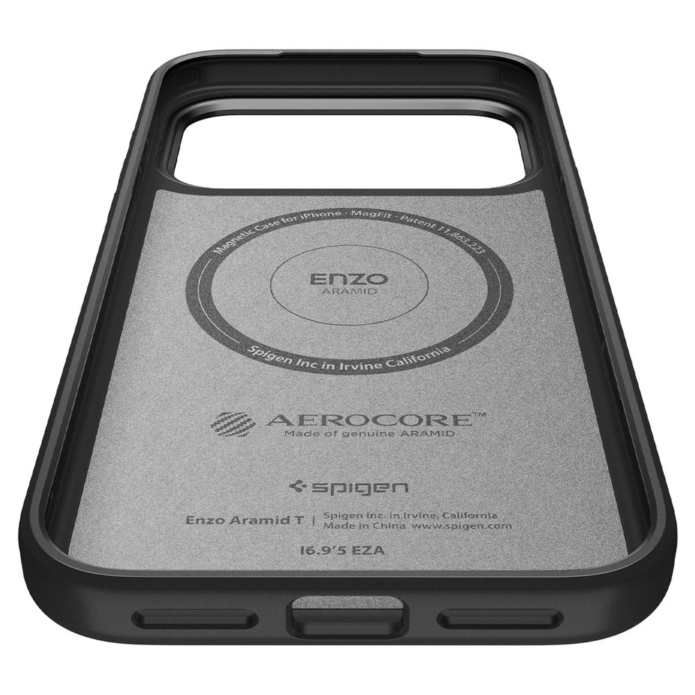 Spigen Enzo Aramid "T" MagSafe case for iPhone 17 Pro - blackeng