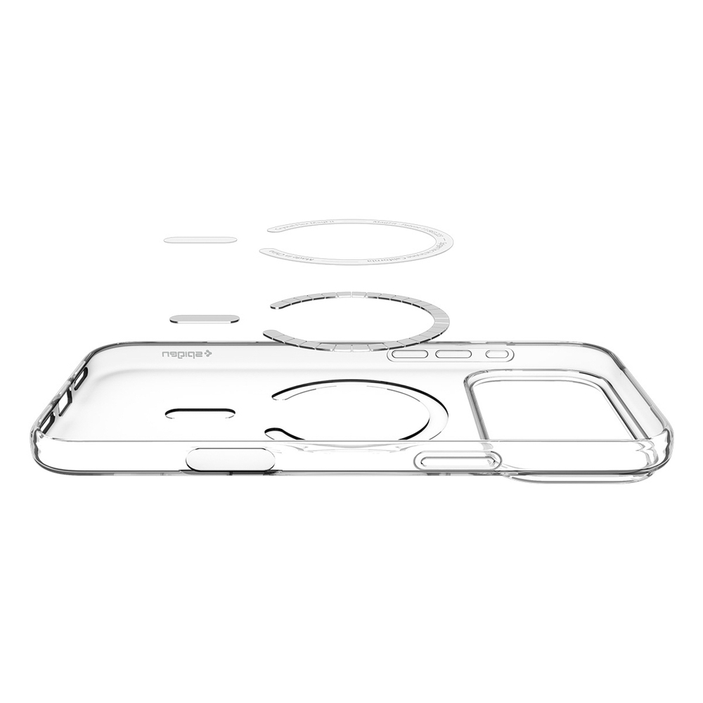 Spigen Liquid Crystal MagSafe Case for iPhone 17 Pro Max - Clear and Whiteeng