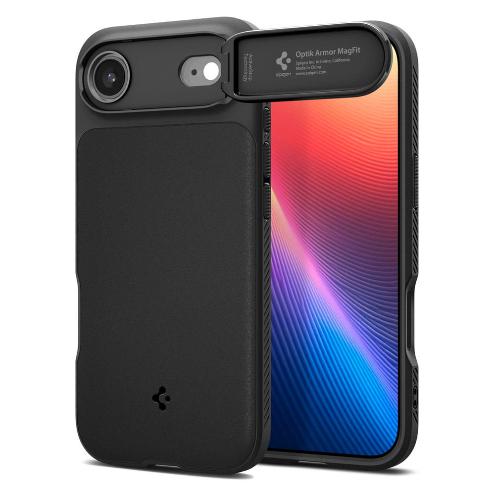 Spigen Optik Armor MagSafe case for iPhone 17 Air - blackeng