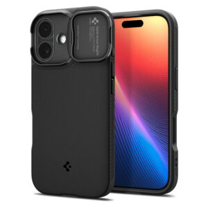 Spigen Optik Armor MagSafe case for iPhone 17 - blackeng
