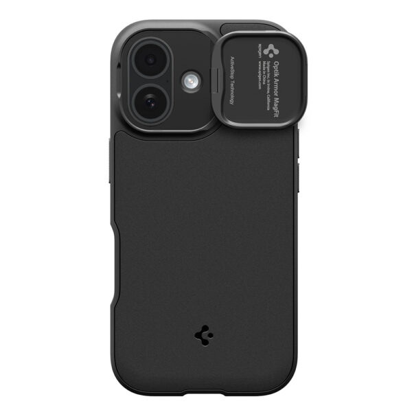 Spigen Optik Armor MagSafe case for iPhone 17 - blackeng
