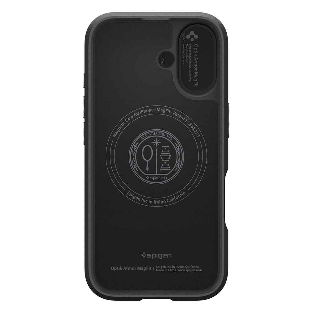 Spigen Optik Armor MagSafe case for iPhone 17 - blackeng