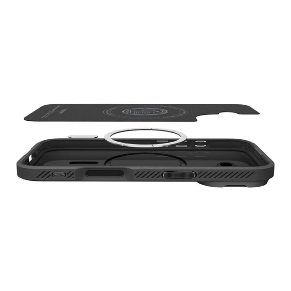 Spigen Optik Armor MagSafe case for iPhone 17 - blackeng