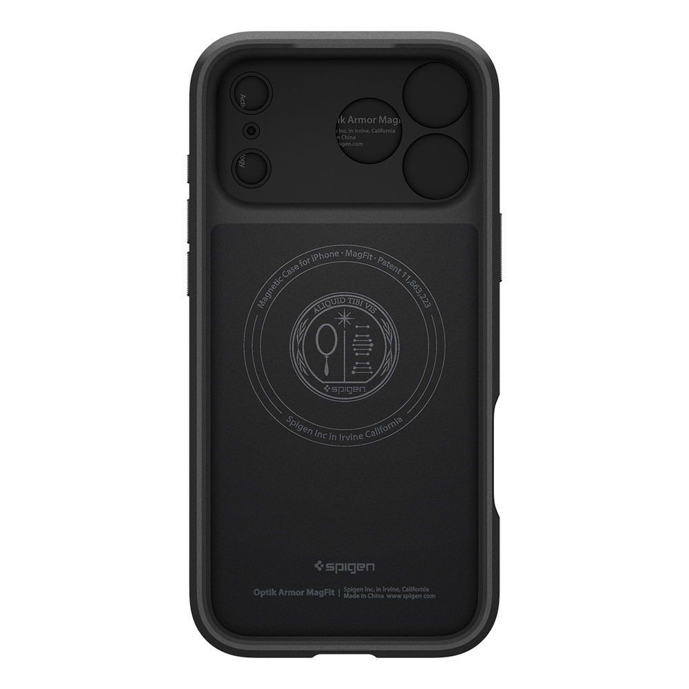 Spigen Optik Armor MagSafe case for iPhone 17 Pro - blackeng