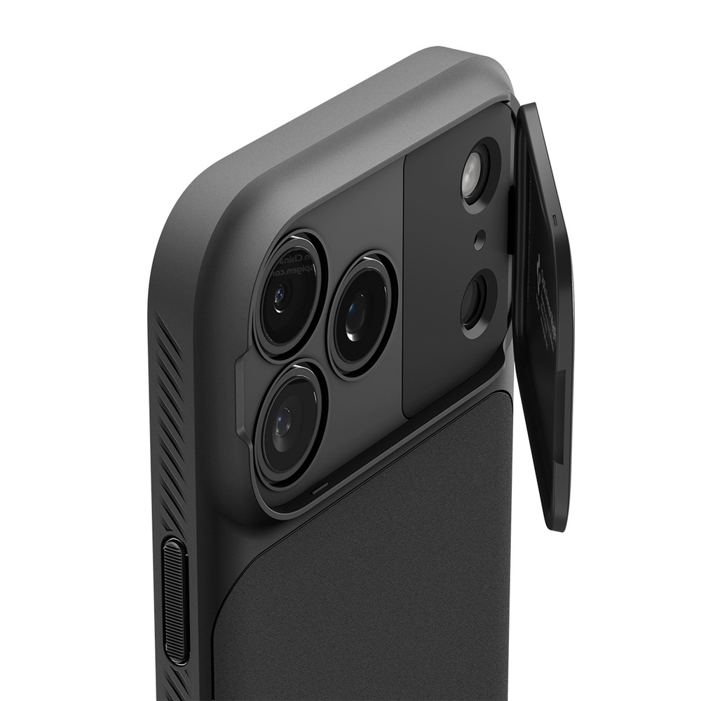 Spigen Optik Armor MagSafe case for iPhone 17 Pro - blackeng