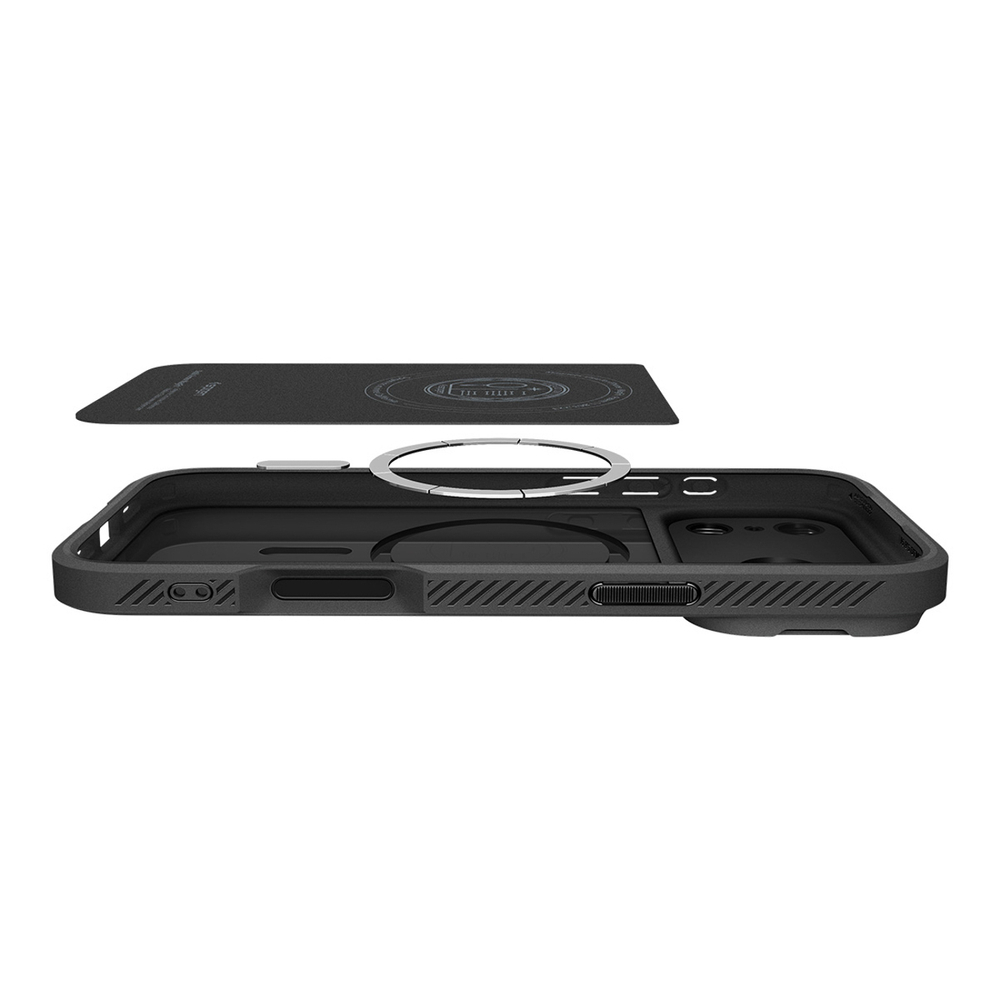 Spigen Optik Armor MagSafe case for iPhone 17 Pro - blackeng