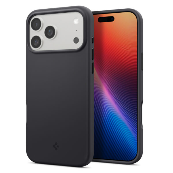 Spigen Silicone Fit MagSafe Case for iPhone 17 Pro Max - Blackeng