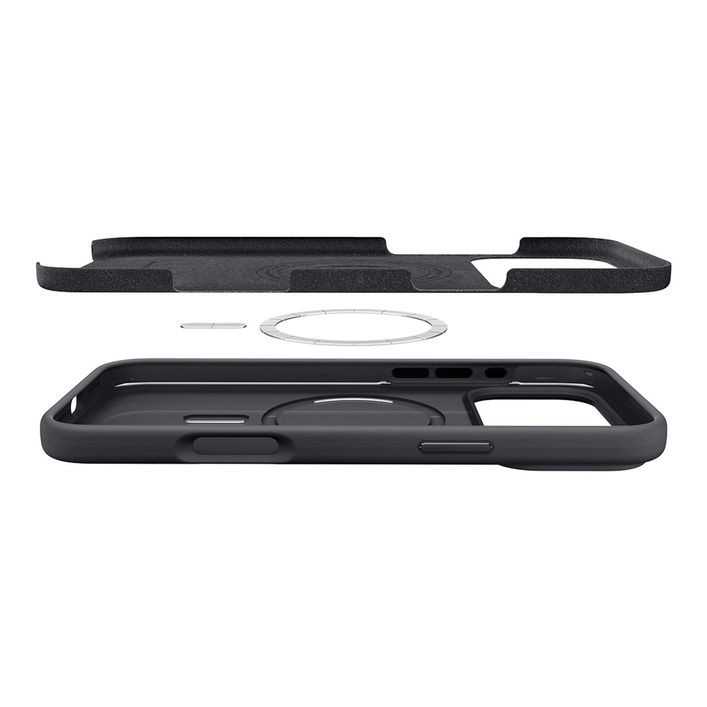 Spigen Silicone Fit MagSafe Case for iPhone 17 Pro Max - Blackeng