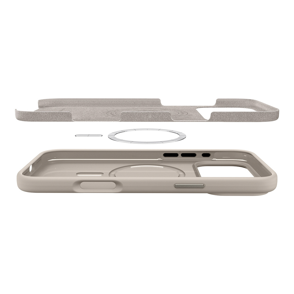 Spigen Silicone Fit MagSafe Case for iPhone 17 Pro - Grayeng