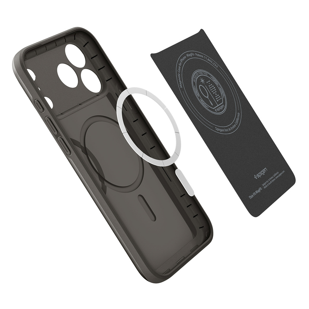 Spigen Thin Fit MagSafe Case for iPhone 17 Pro Max - Grayeng