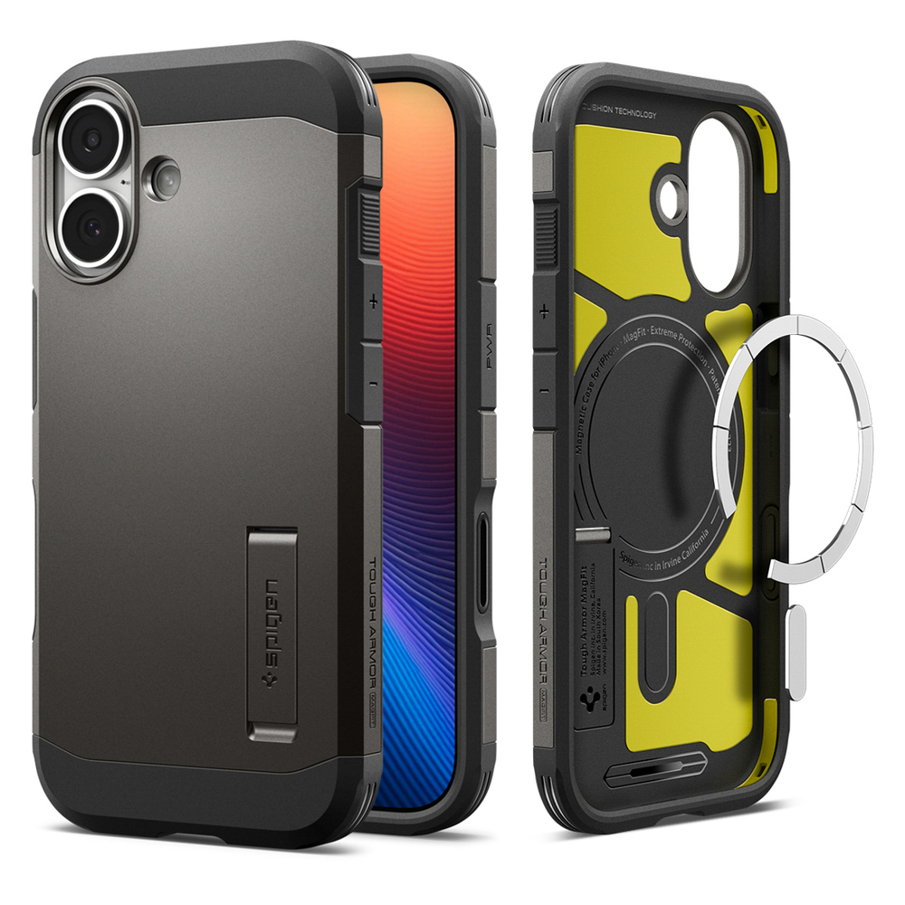 Spigen Tough Armor "T" MagSafe Case for iPhone 17 - Grayeng