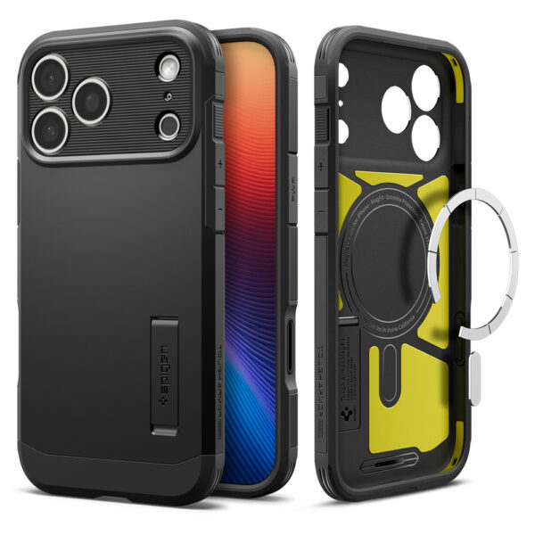 Spigen Tough Armor "T" MagSafe case for iPhone 17 Pro - blackeng
