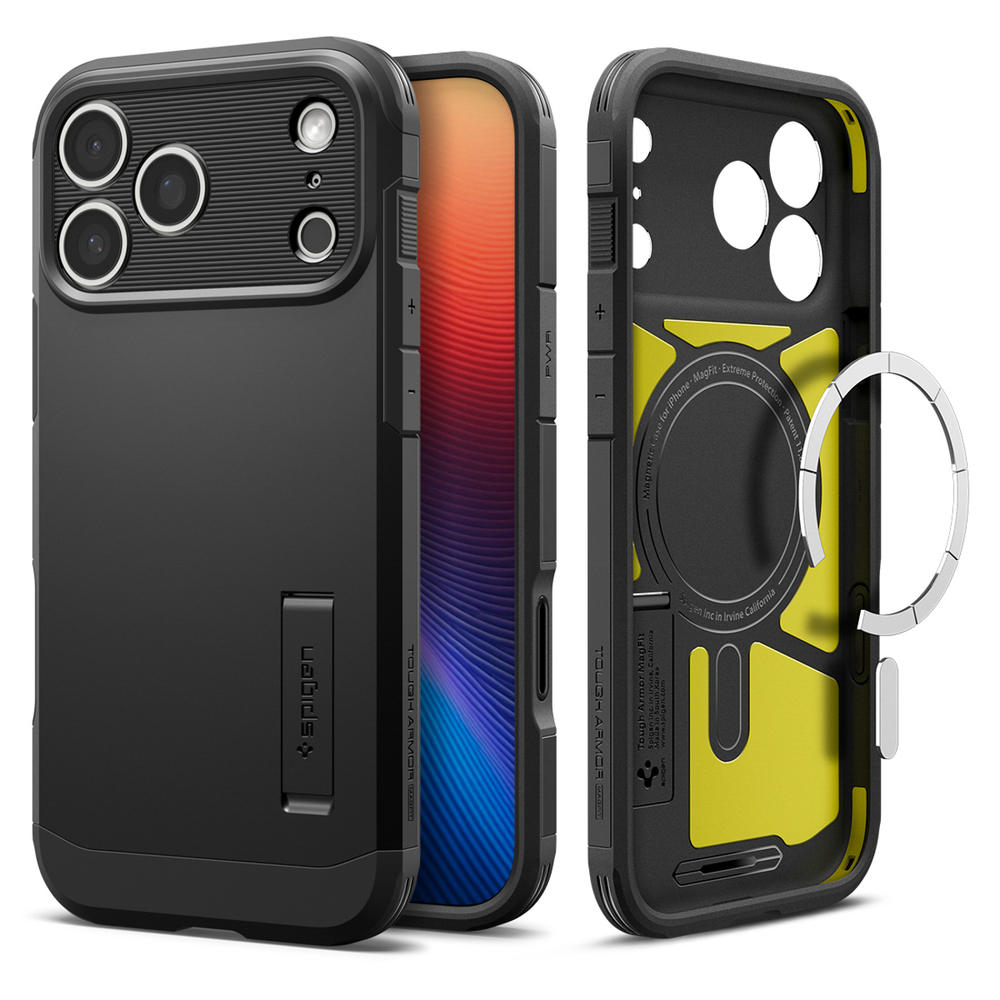 Spigen Tough Armor "T" MagSafe case for iPhone 17 Pro - blackeng
