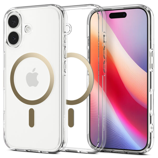 Spigen Ultra Hybrid MagSafe Case for iPhone 17 - Transparent Goldeng