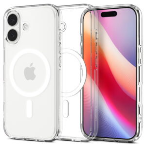 Spigen Ultra Hybrid MagSafe Case for iPhone 17 - Clear and Whiteeng