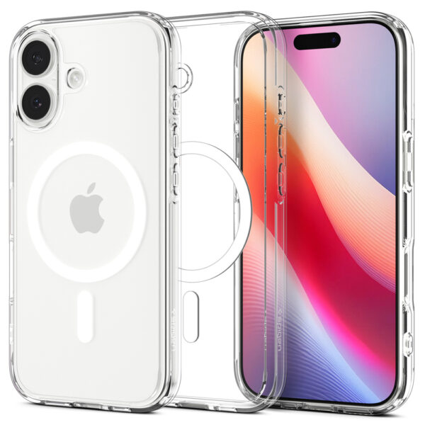 Spigen Ultra Hybrid MagSafe Case for iPhone 17 - Clear and Whiteeng