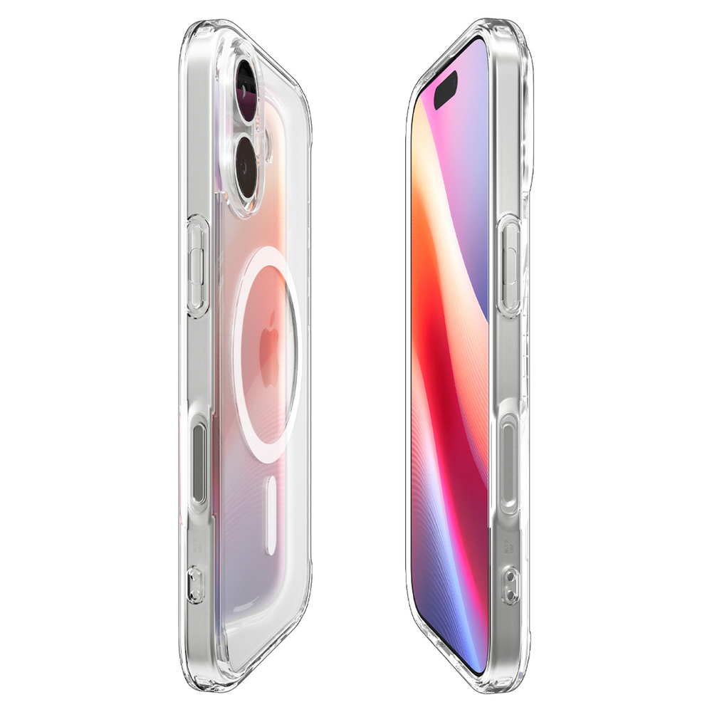 Spigen Ultra Hybrid MagSafe Case for iPhone 17 - Clear and Whiteeng