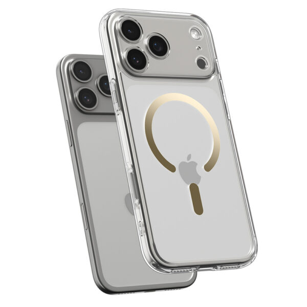 Spigen Ultra Hybrid MagSafe Case for iPhone 17 Pro - Transparent Goldeng