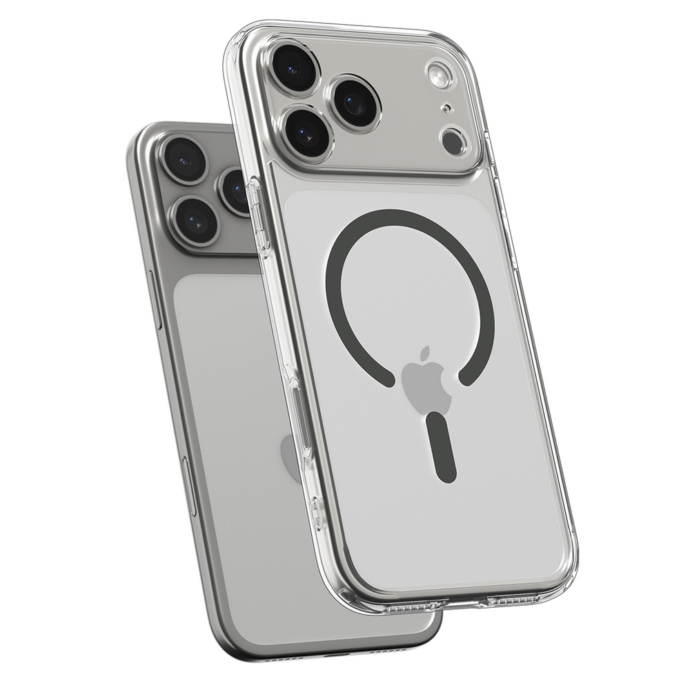 Spigen Ultra Hybrid MagSafe Case for iPhone 17 Pro - Clear Grayeng