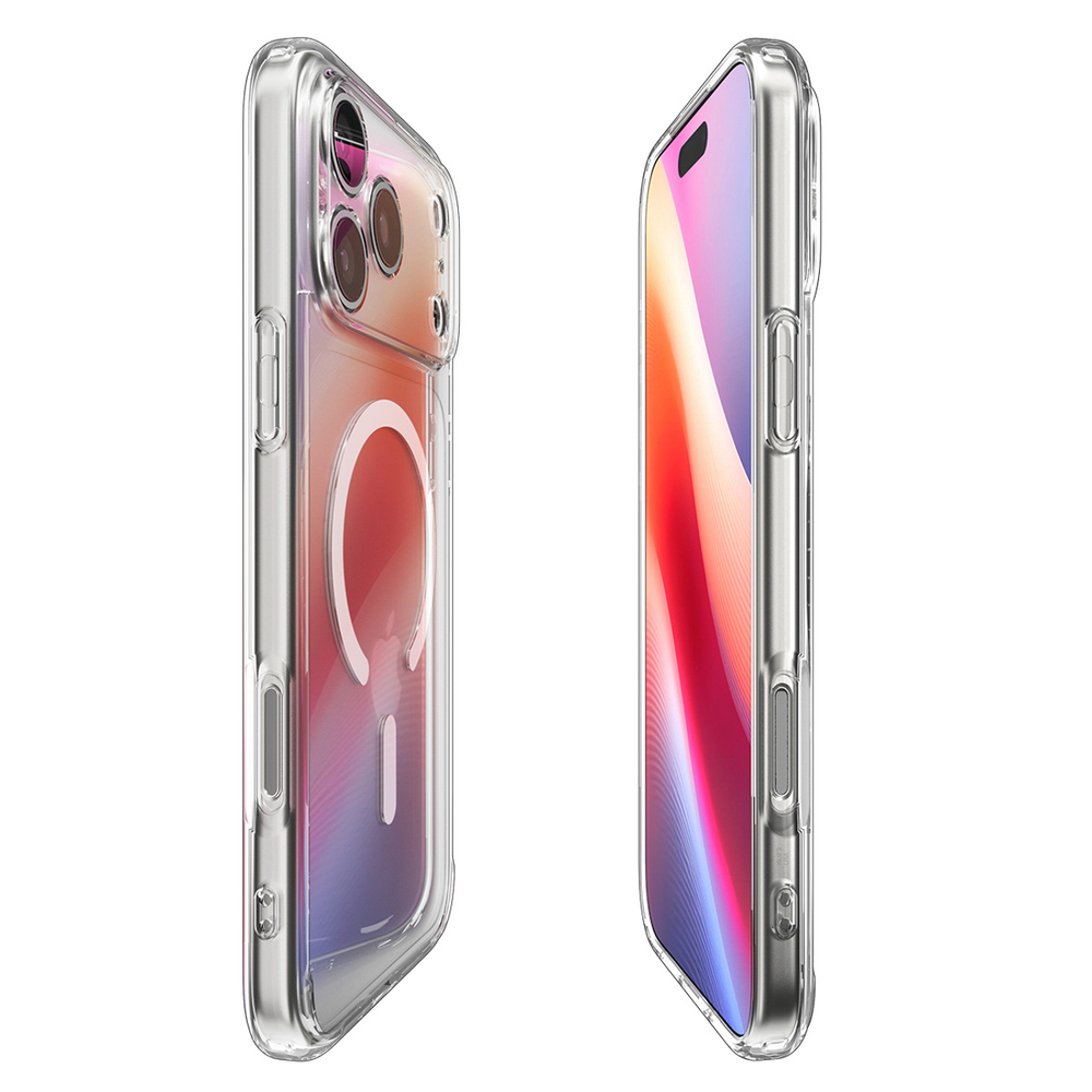 Spigen Ultra Hybrid MagSafe Case for iPhone 17 Pro - Clear and Whiteeng
