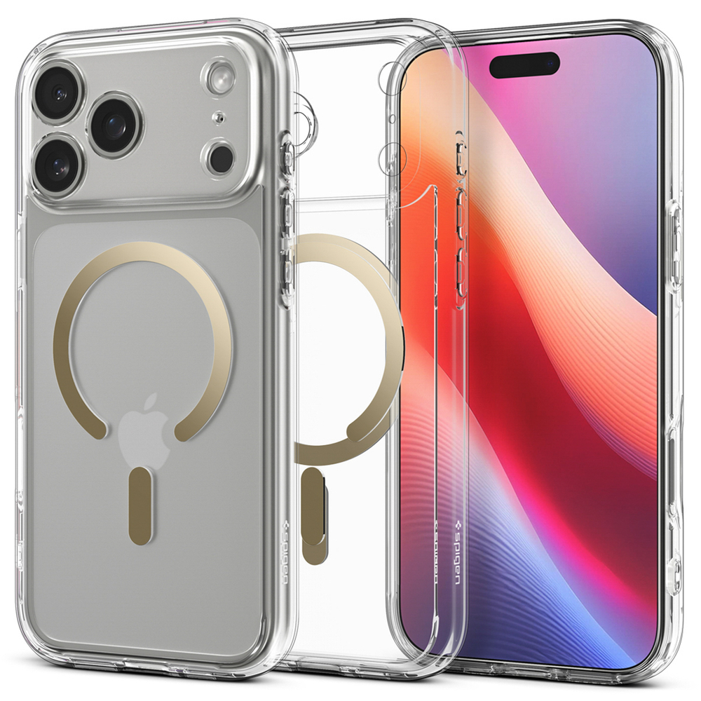 Spigen Ultra Hybrid MagSafe Case for iPhone 17 Pro Max - Transparent Goldeng