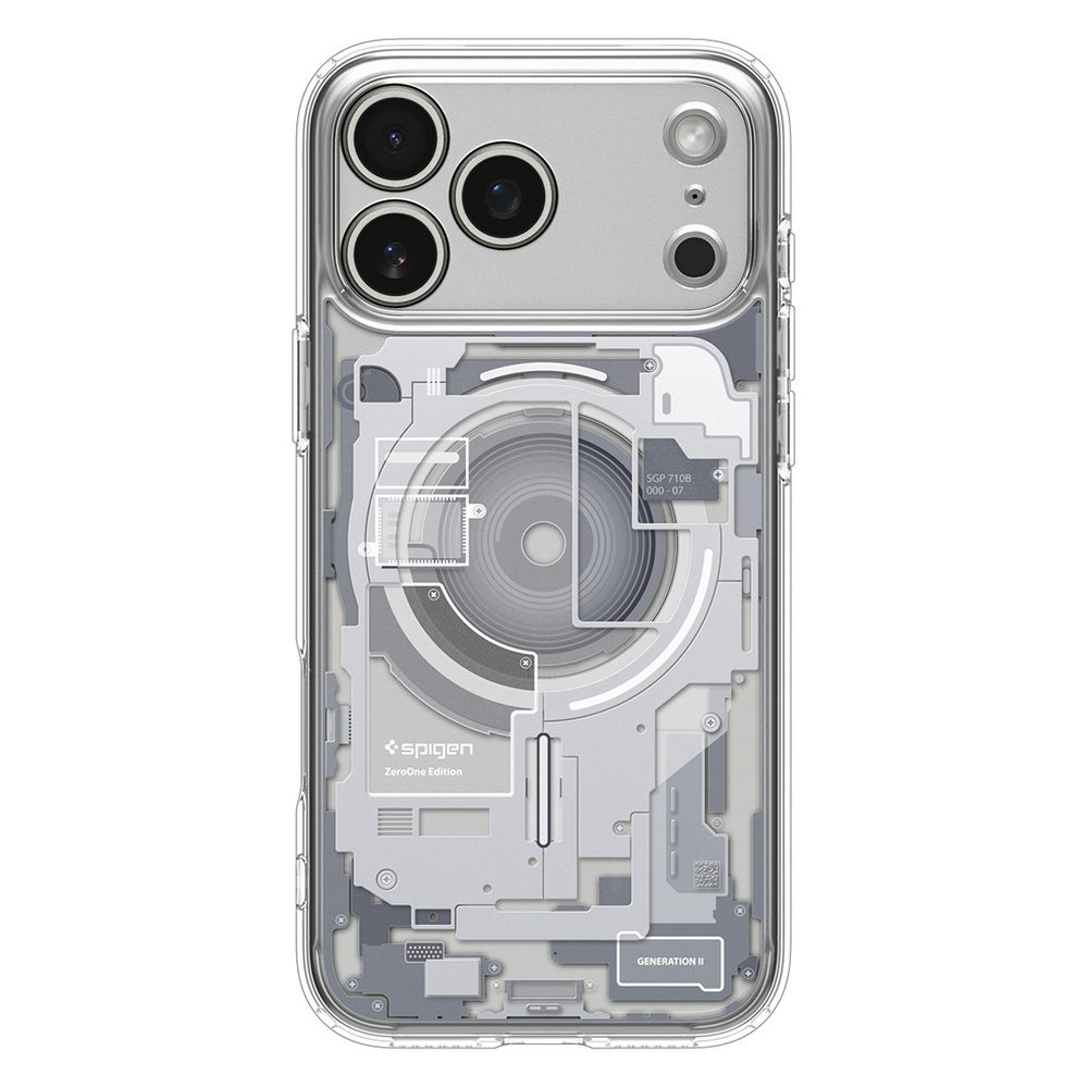 198874_2 Spigen Ultra Hybrid MagSafe Case for iPhone 17 Pro Zero One - Whiteeng