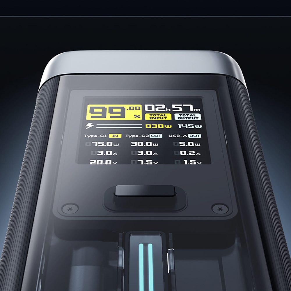 CUKTECH 210W 25000mAh Power Bank P+Series 2C1A?NO.20 Black Colorpol