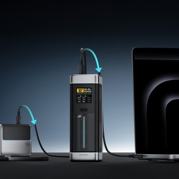 CUKTECH 210W 25000mAh Power Bank P+Series 2C1A?NO.20 Black Colorpol