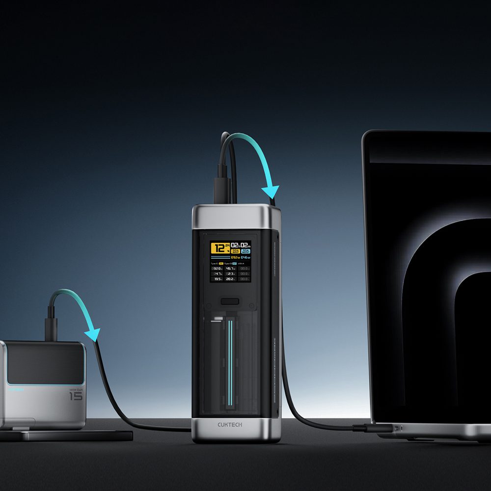 CUKTECH 210W 25000mAh Power Bank P+Series 2C1A?NO.20 Black Colorpol