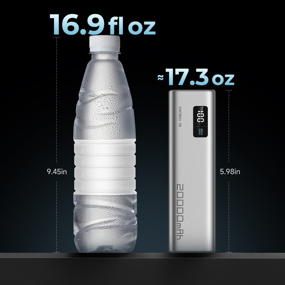 CUKTECH 100W 20000mAh Power Bank 2C1A?NO.15 SE?-Grey Colorpol