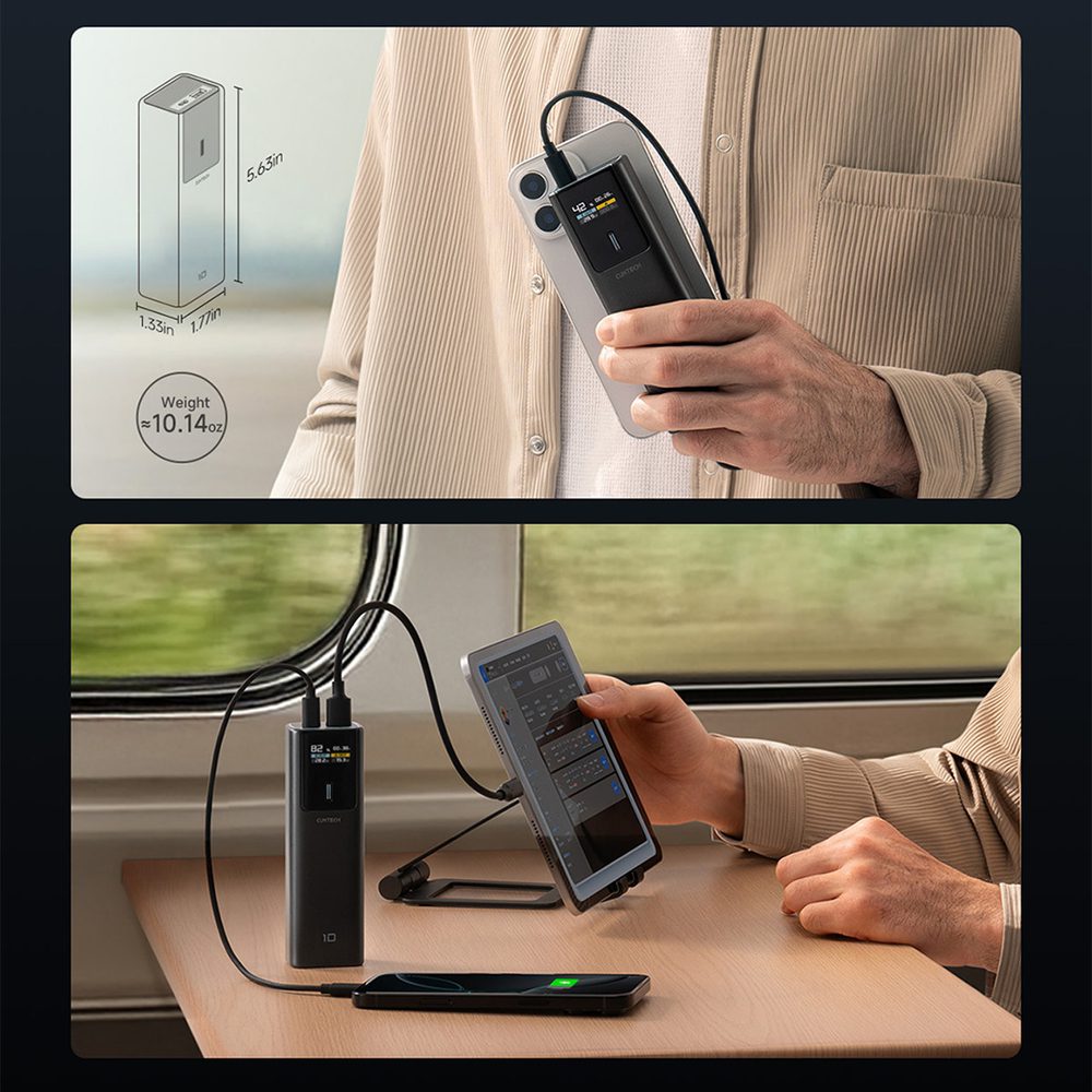 CUKTECH 150W (?) 10000mAh Power Bank P+Series 1C1A       ?NO.10?-Black Colorpol