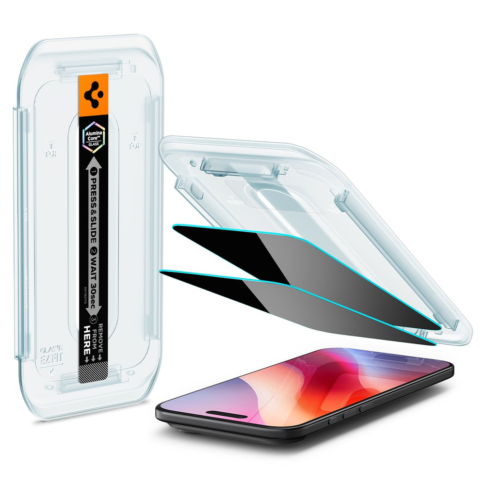 Szkło prywatyzujące Spigen Glas.TR EZ Fit 2-pack na iPhone 17 Airpol