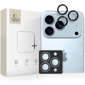 Tech-Protect Camring Fit+ Camera Cover for iPhone 14 Pro / Max / 15 Pro / Max / 16 Pro / Max / 17 Pro / Max - Blackeng