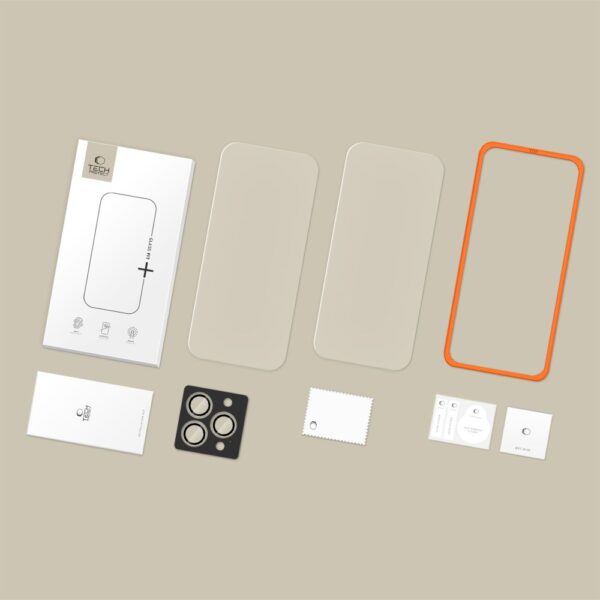 Tech-Protect Easy Set+ 3-pack tempered glass for iPhone 16 Pro Max / 17 Pro Max - transparenteng