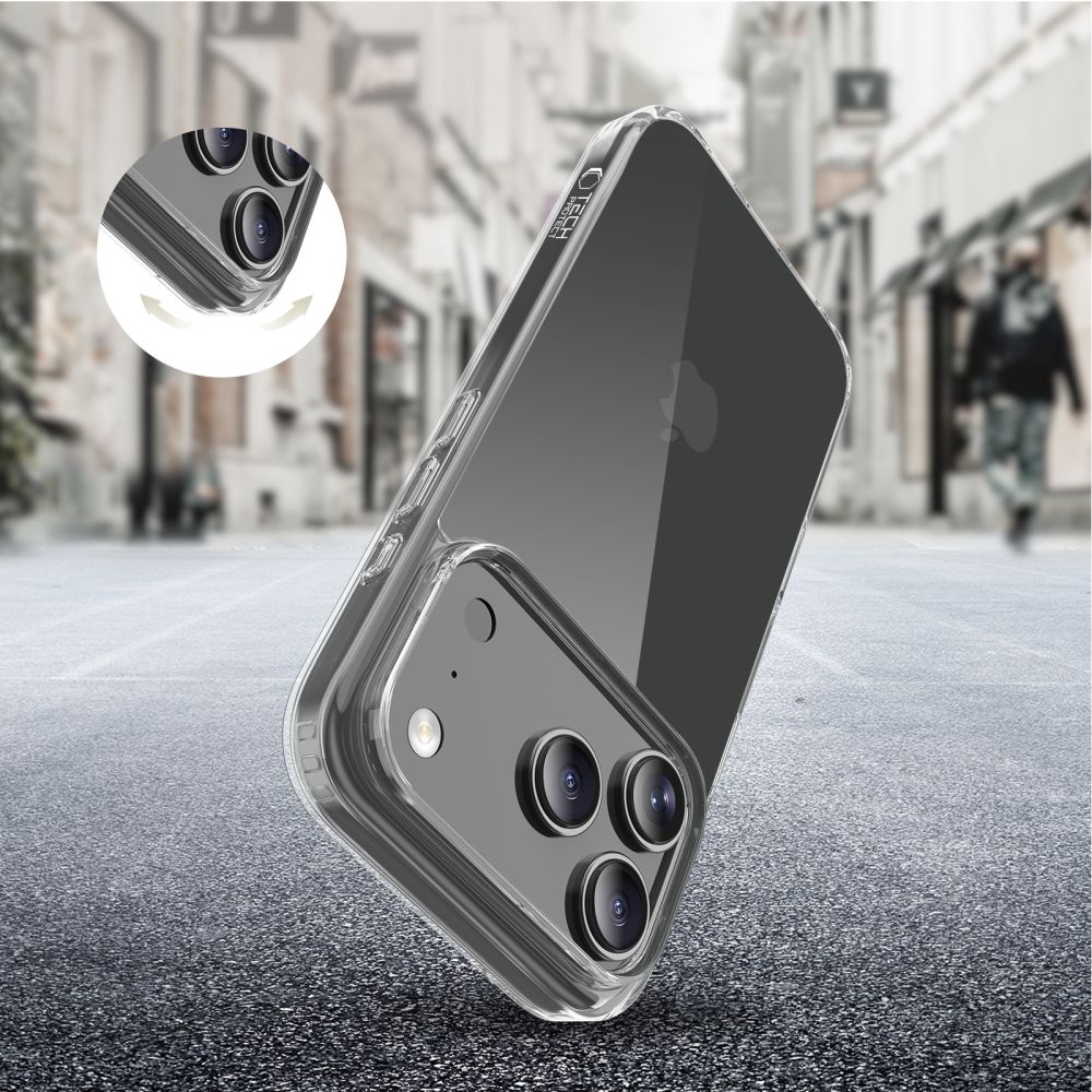 Tech-Protect FlexAir Hybrid Case for iPhone 17 Pro - Cleareng