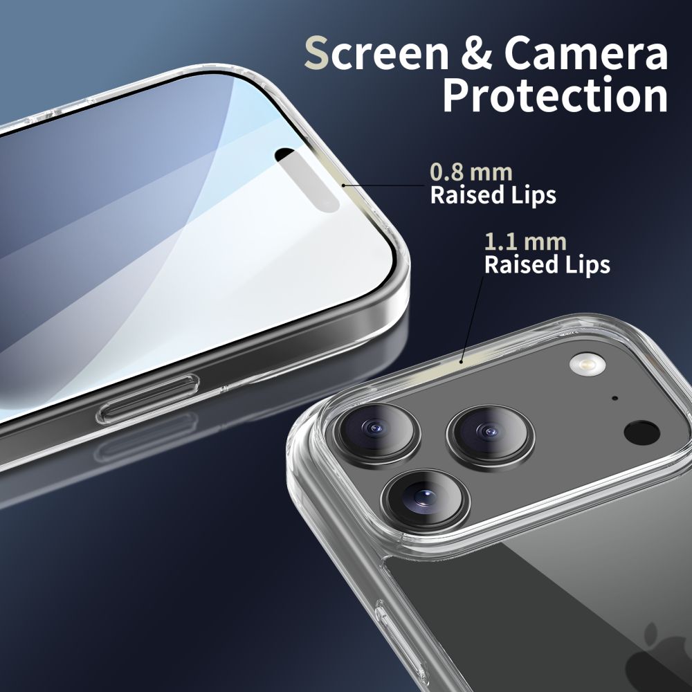 Tech-Protect FlexAir Hybrid Case for iPhone 17 Pro Max - Cleareng