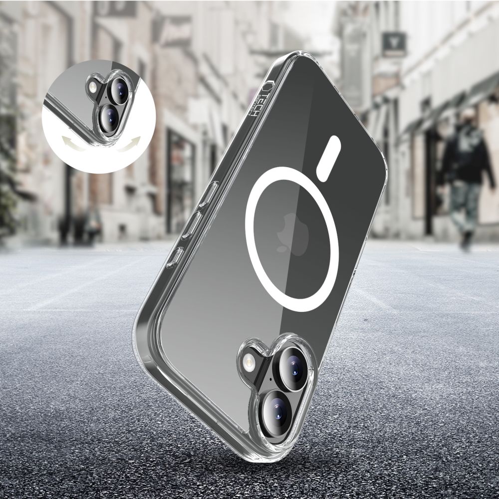 Tech-Protect FlexAir Hybrid MagSafe Case for iPhone 17 - Cleareng
