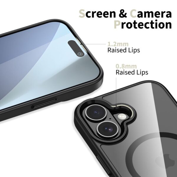 Tech-Protect MagMat MagSafe Case for iPhone 17 - Clear Blackeng