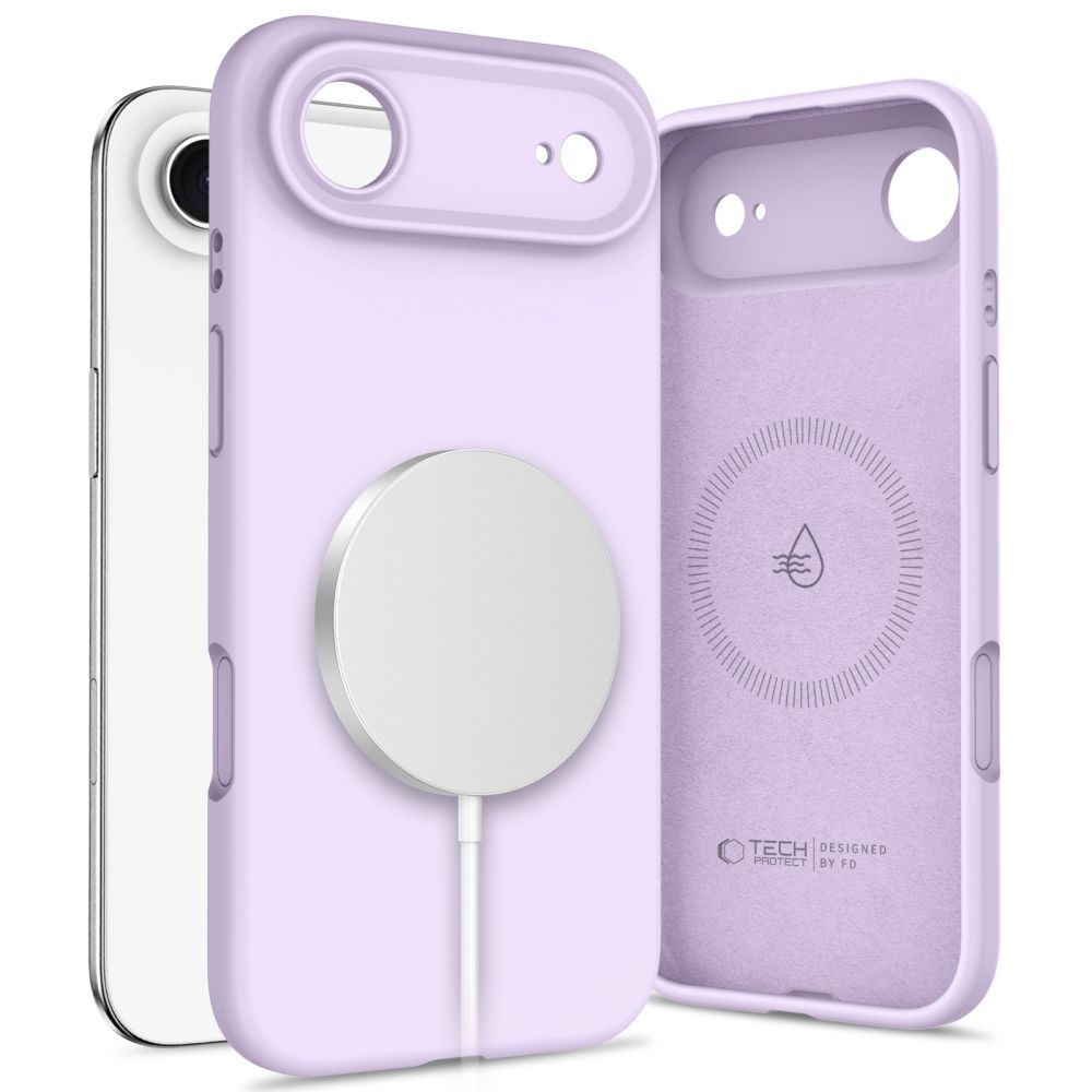 Tech-Protect Silicone MagSafe Case for iPhone 17 Air - Purpleeng