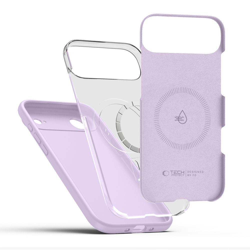 Tech-Protect Silicone MagSafe Case for iPhone 17 Air - Purpleeng