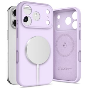 Tech-Protect Silicone MagSafe Case for iPhone 17 Pro Max - Purpleeng